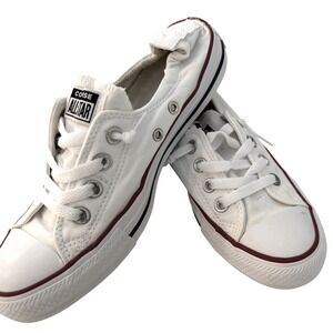 Converse Chuck Taylor All Star Shoreline Womens White Slip On Sneakers 8